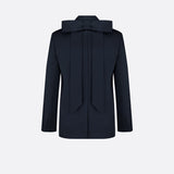 Jacket with Shawl Collar and Removable Bow