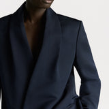 Jacket with Shawl Collar and Removable Bow