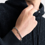 CD Icon Thin Chain Link Bracelet