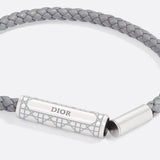 Cannage Braided Leather Bracelet