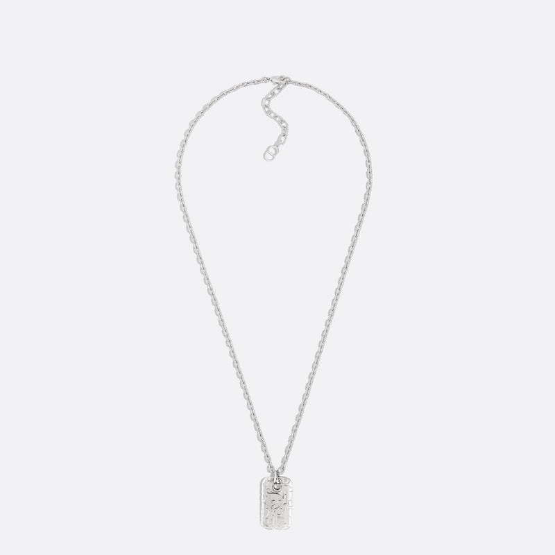 Dior Oblique Plate Pendant Necklace