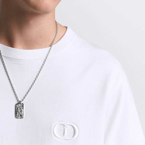 Dior Oblique Plate Pendant Necklace
