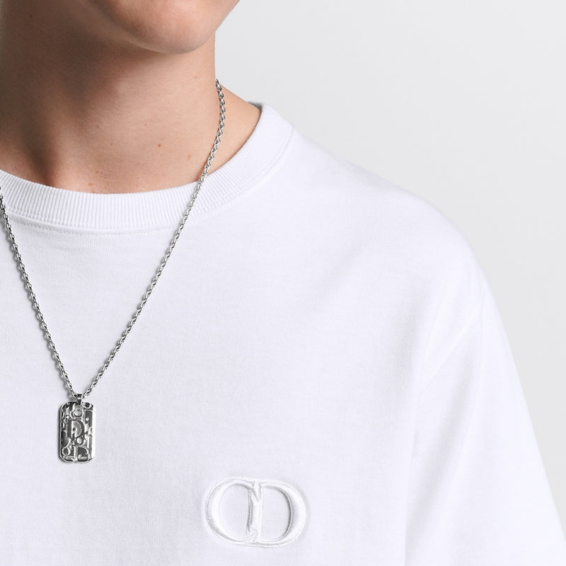 Dior Oblique Plate Pendant Necklace