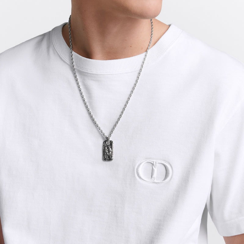 Dior Oblique Plate Pendant Necklace