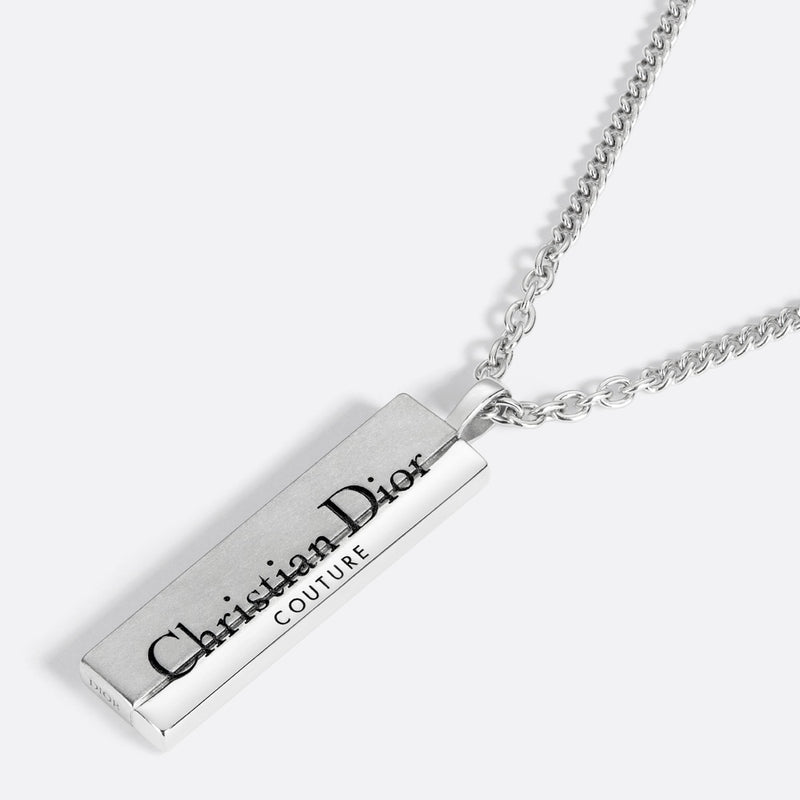 Christian Dior Couture Cut Plate Pendant Necklace