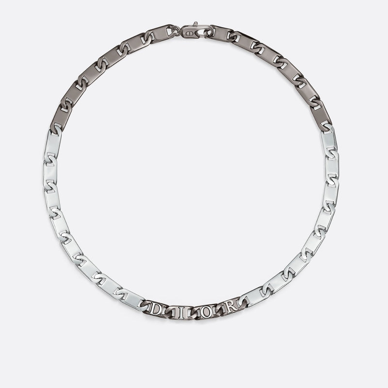 Dior Contrast Chain Link Necklace
