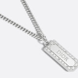 Cannage Plate Pendant Necklace