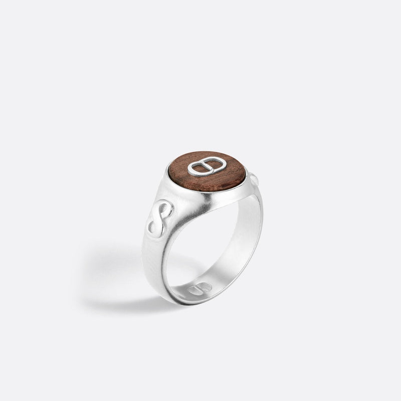 Knock on Wood Signet Ring