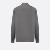 Zipped Shirt with CD Icon Embroidery