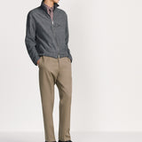 Zipped Shirt with Dior Ribbon Embroidery