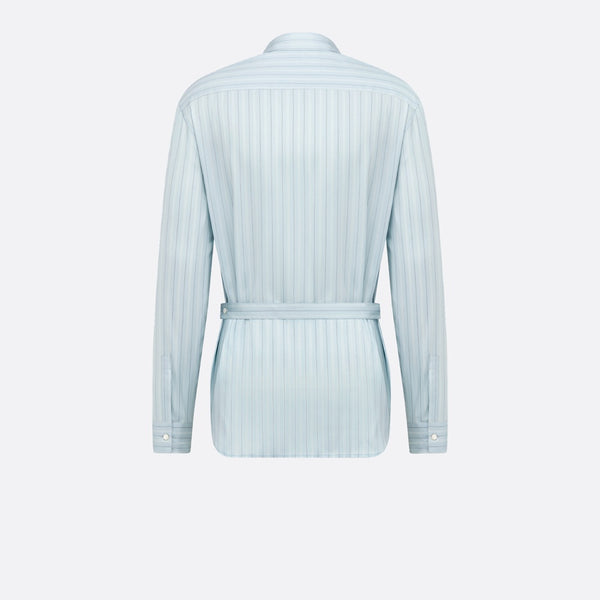 Shirt with Embroidered Micro Tie