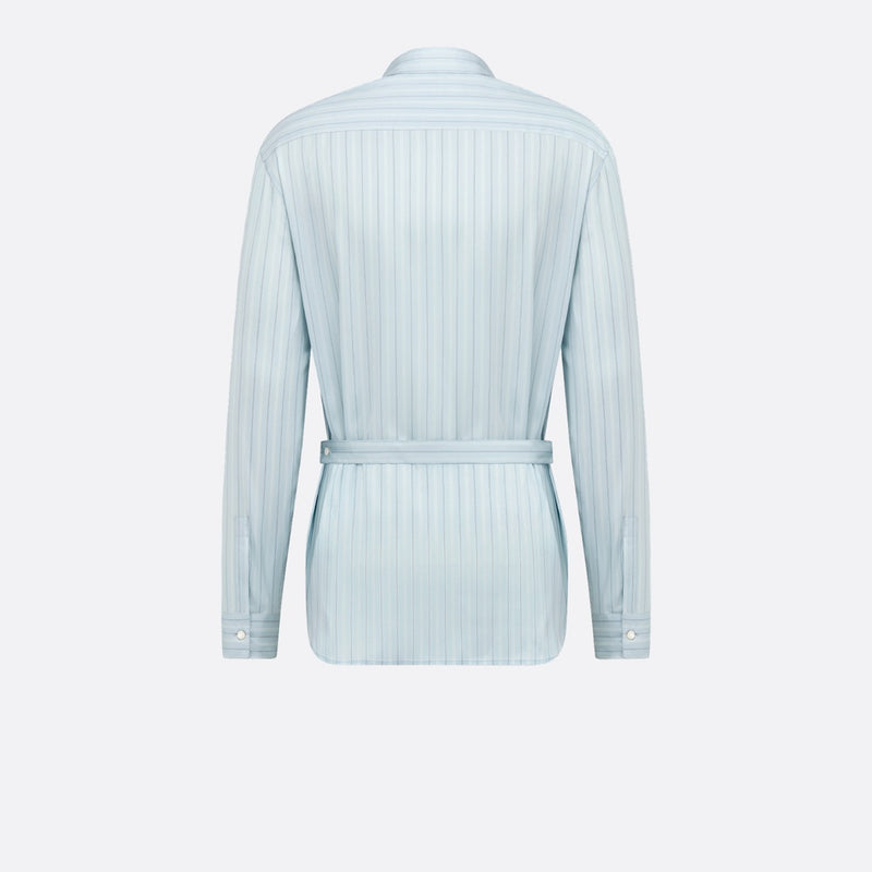 Shirt with Embroidered Micro Tie