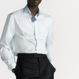 Shirt with Embroidered Micro Tie