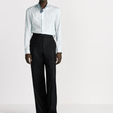 Shirt with Embroidered Micro Tie