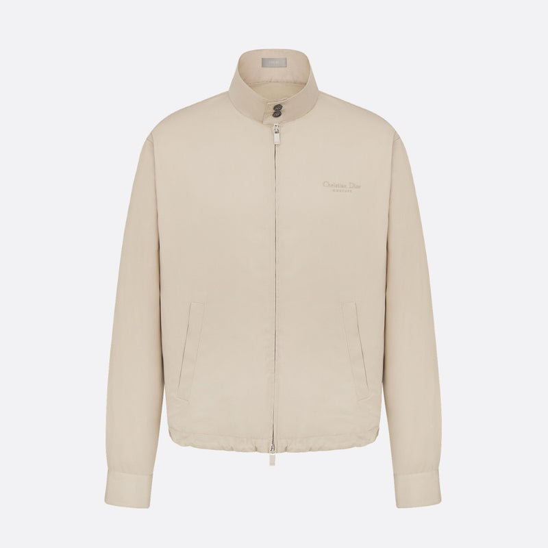 Zipped Shirt with Christian Dior Couture Embroidery