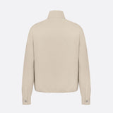 Zipped Shirt with Christian Dior Couture Embroidery