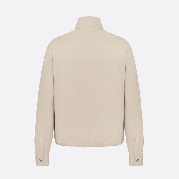 Zipped Shirt with Christian Dior Couture Embroidery