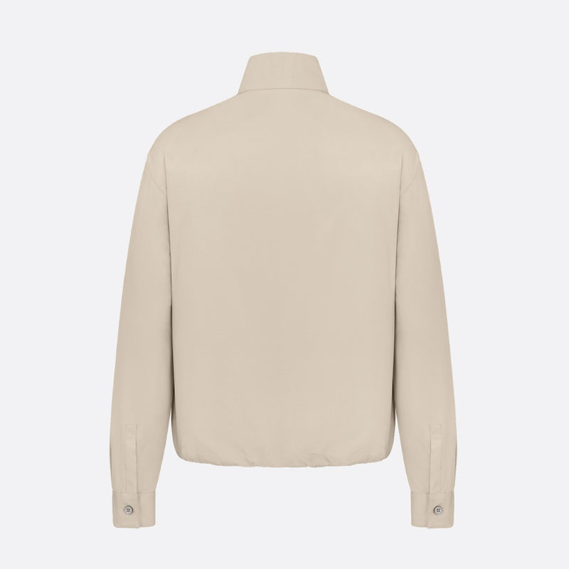 Zipped Shirt with Christian Dior Couture Embroidery