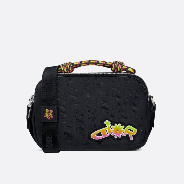 Mini DIOR AND LEWIS HAMILTON Zipped Bag