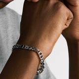 CD Icon Thin Chain Link Bracelet