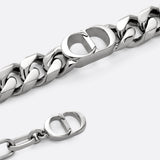 CD Icon Thin Chain Link Bracelet