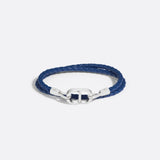 CD Icon Braided Leather Double Bracelet
