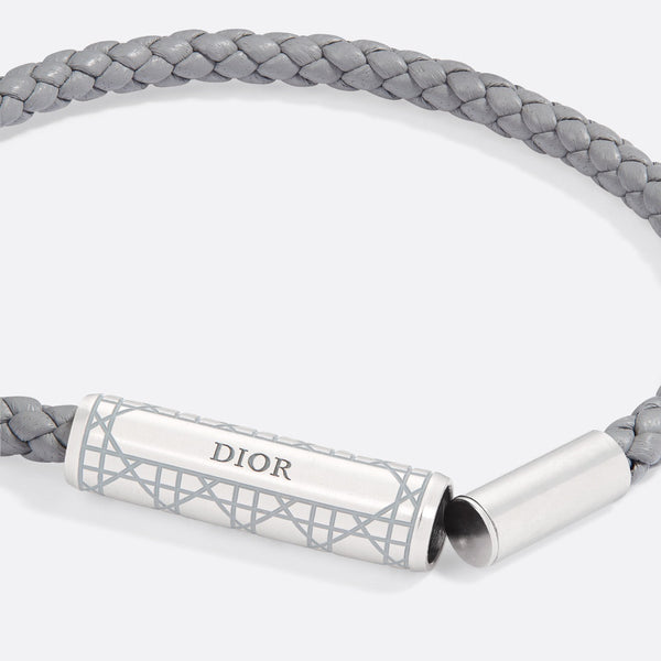 Cannage Braided Leather Bracelet