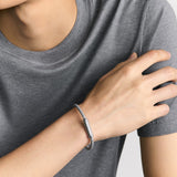 Cannage Braided Leather Bracelet