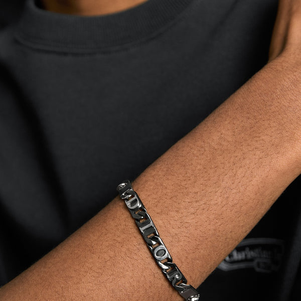 Dior Contrast Chain Link Bracelet