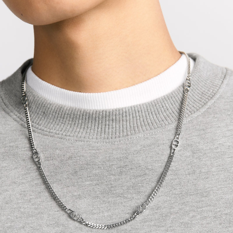 CD Icon Thin Chain Link Necklace