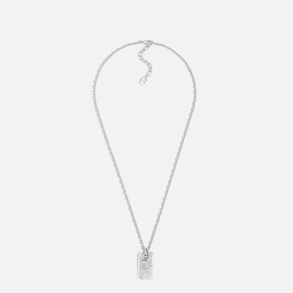 Dior Oblique Plate Pendant Necklace