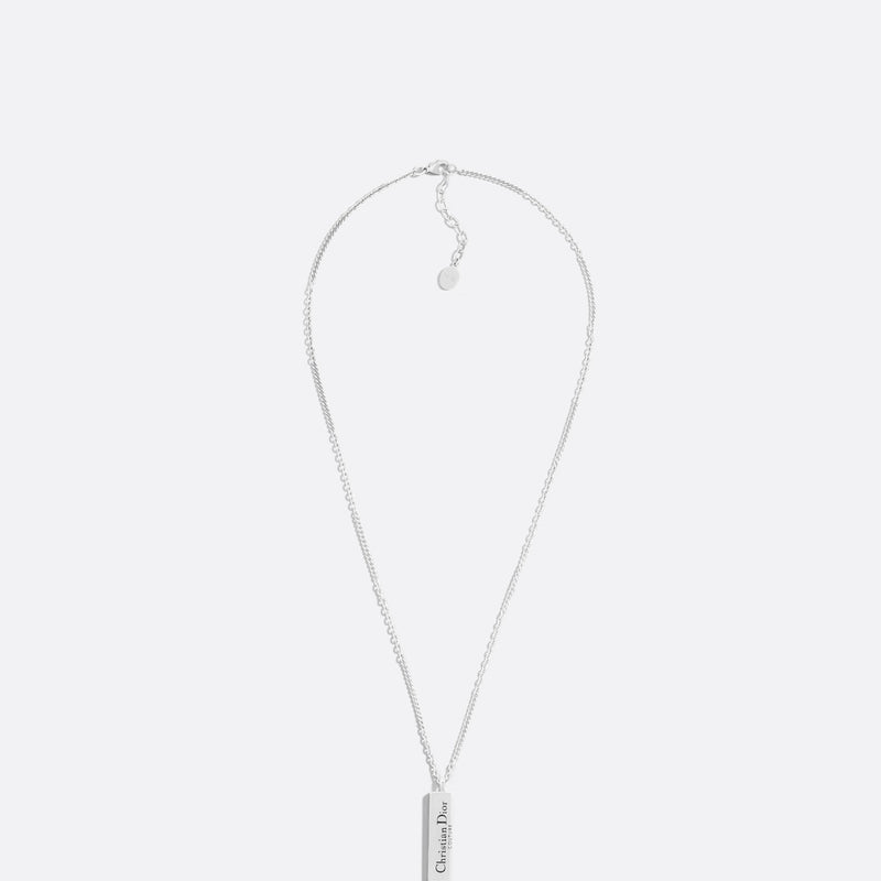 Christian Dior Couture Cut Plate Pendant Necklace