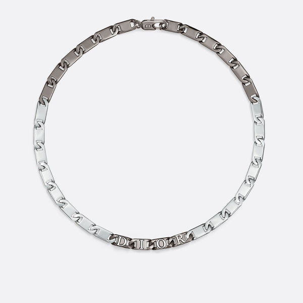 Dior Contrast Chain Link Necklace