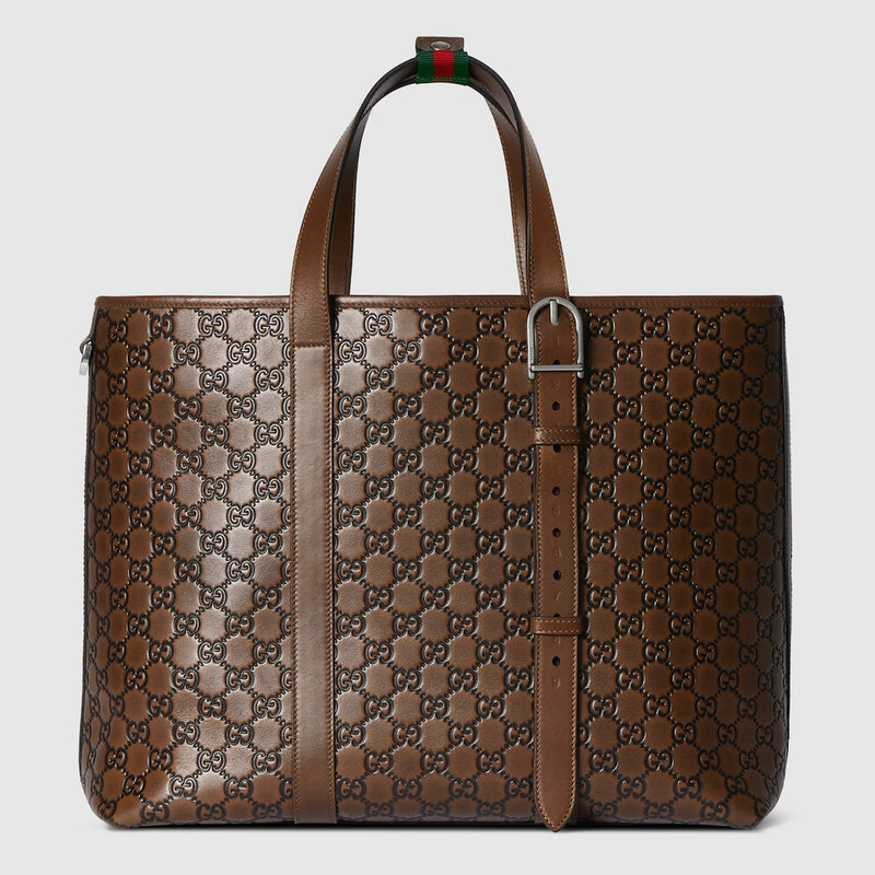 GUCCI ポケットスクエア アンジェラ・グエンデザイン GG アニマルプリント GUCCI Large GG Emblem Shopper 850218AAFWQ2741 – BORDER-GARA