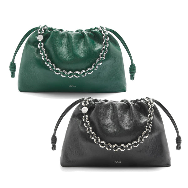 Large Flamenco purse in deerskin