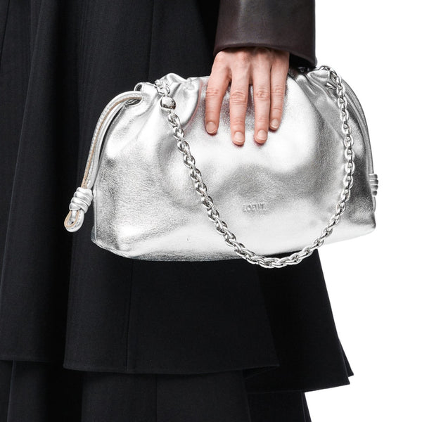 Medium Flamenco purse in laminated lambskin