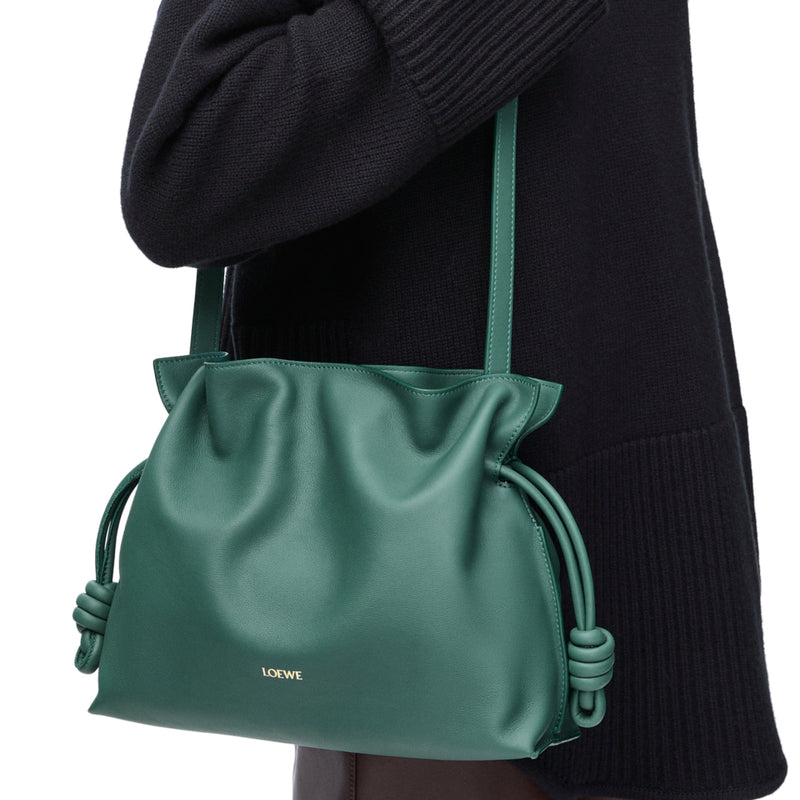Medium Flamenco clutch in nappa calfskin