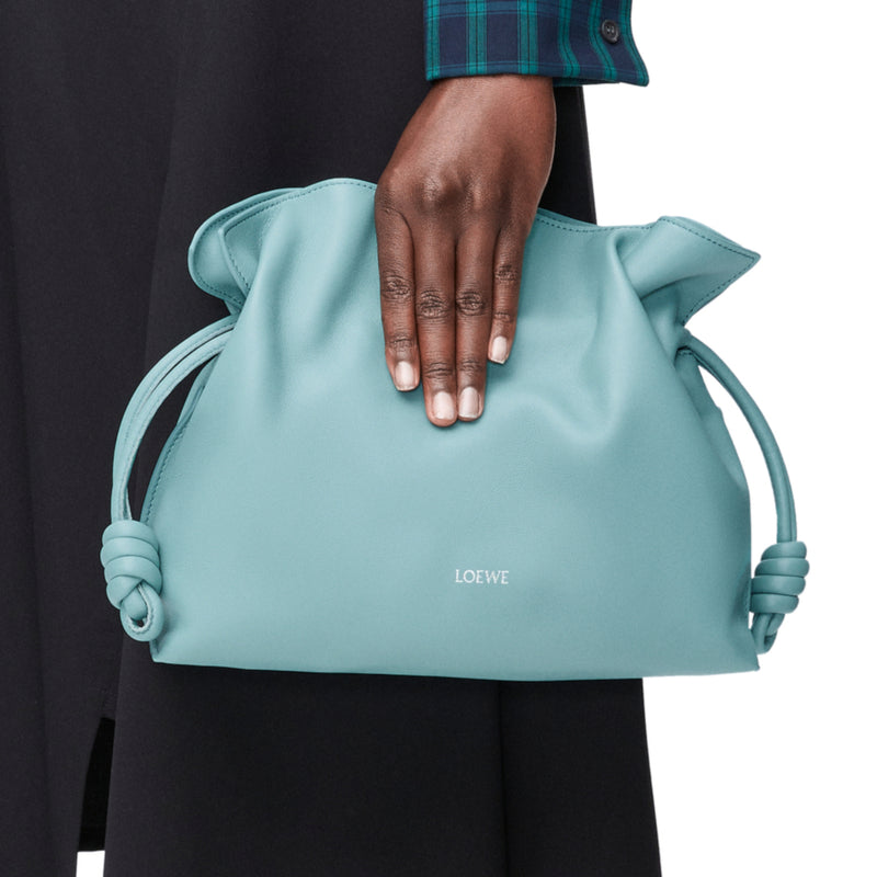 Medium Flamenco clutch in nappa calfskin