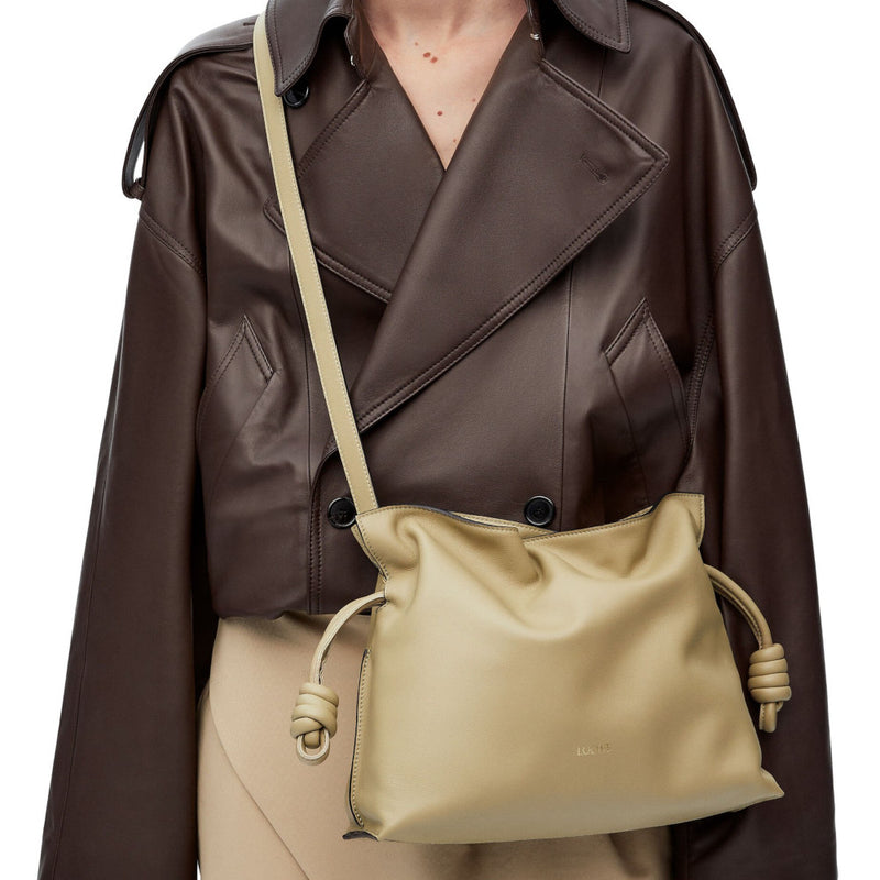 Medium Flamenco clutch in nappa calfskin