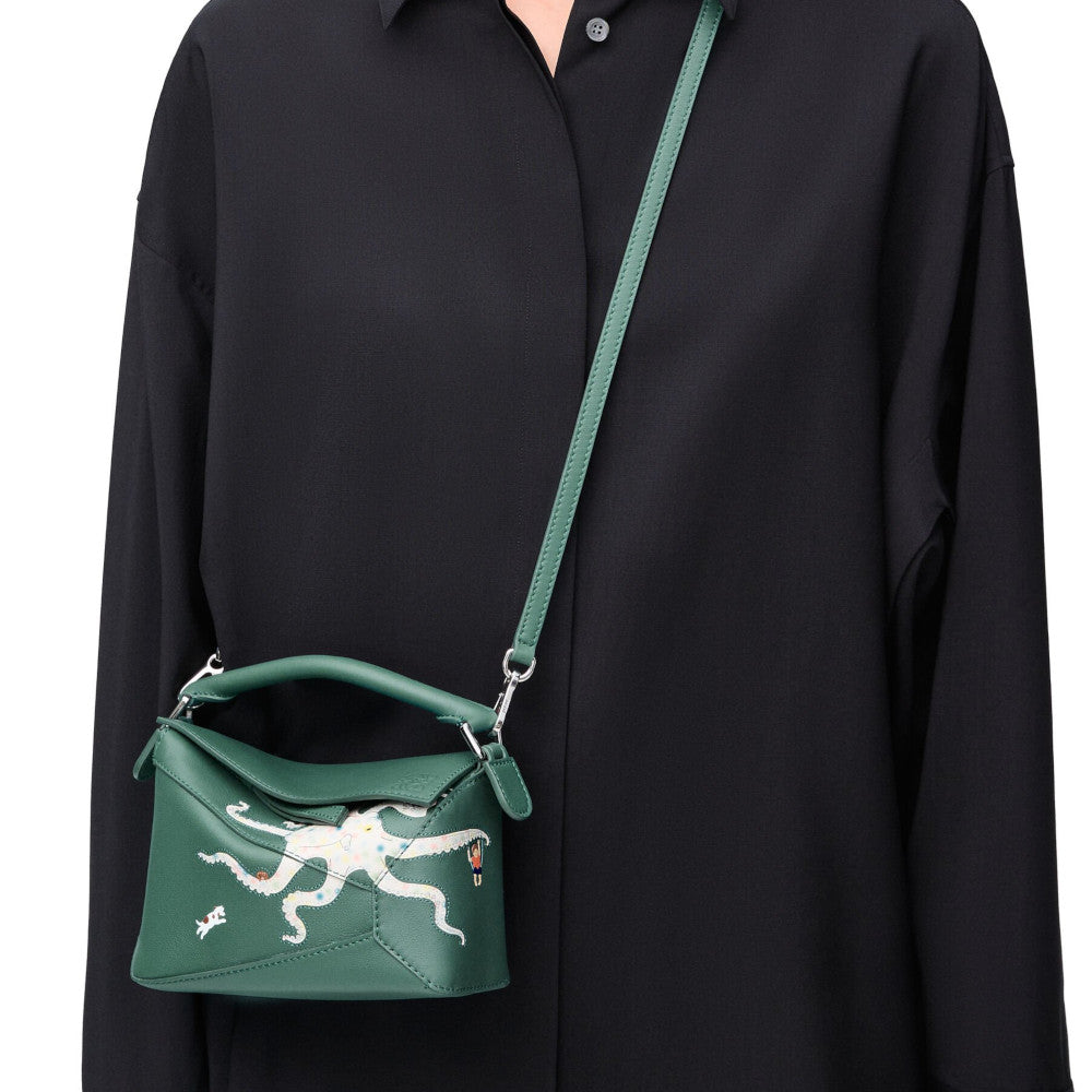 LOEWE Octopus mini Puzzle bag in nappa calfskin A510P88X42