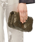 Mini Goya Puffer bag in pleated shiny nappa lambskin