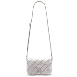 Mini Puffer Goya bag in pleated metallic leather