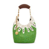 Mini Squeeze bag in beaded leather