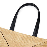 Puzzle Fold Tote in raffia