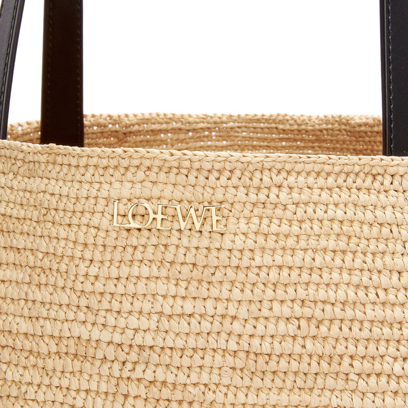 XL Puzzle Fold Tote in raffia