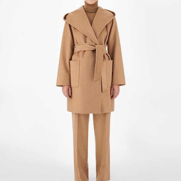 Camel colour robe coat