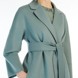 Double-faced short wool coat