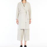 Double-faced short wool coat