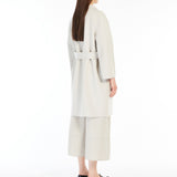 Double-faced short wool coat