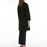 Double-faced short wool coat